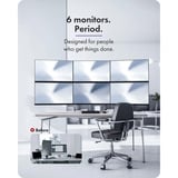 ICY BOX Damond Stand 666, Support de moniteur Argent