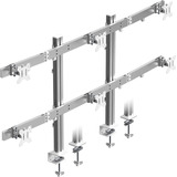 ICY BOX Diamond Stand 666, Support de moniteur Argent