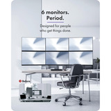 ICY BOX Diamond Stand 666, Support de moniteur Argent