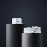 Intenso Power Adapter W30C GaN + C315C USB-C Kabel, Chargeur Blanc
