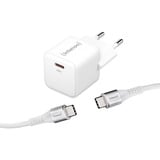 Intenso Power Adapter W30C GaN + C315C USB-C Kabel chargeur Blanc, 1x USB-C