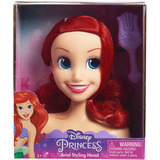Just Play Disney Princess - Tête de coiffure Ariel, Maquillage et tête à coiffer 