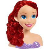 Just Play Disney Princess - Tête de coiffure Ariel, Maquillage et tête à coiffer 
