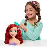 Just Play Disney Princess - Tête de coiffure Ariel, Maquillage et tête à coiffer 