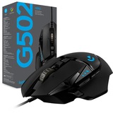 Logitech G502 Hero souris Droitier USB Type-A Optique 25600 DPI, Souris gaming Noir, Droitier, Optique, USB Type-A, 25600 DPI, 1 ms, Noir