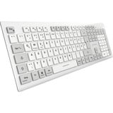 Sharkoon OfficePal K30W, clavier Blanc, Layout DE, Rubberdome