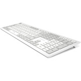 Sharkoon OfficePal K30W clavier Blanc, Layout DE (QWERTZ), Rubberdome, 100%