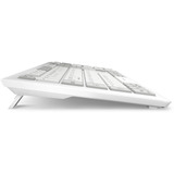 Sharkoon OfficePal K30W clavier Blanc, Layout DE (QWERTZ), Rubberdome, 100%