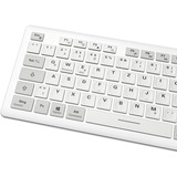 Sharkoon OfficePal K30W clavier Blanc, Layout DE (QWERTZ), Rubberdome, 100%