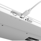 Sharkoon OfficePal K30W clavier Blanc, Layout DE (QWERTZ), Rubberdome, 100%