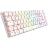 Sharkoon PureWriter W65 RGB clavier mécanique Blanc, Layout DE (QWERTZ), Kailh Choc V2 Low Profile Rouge, 65%