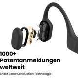 Shokz OpenRun casque technologie conduction osseuse Noir