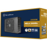 SilverStone HELA 2500R alimentation 2500 watt Noir, 4x 12V-2x6, 7x PCIe