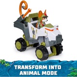 Spin Master Vehicule + Figurine Tracker Jungle Pups La Pat' Patrouille, Jeu véhicule PAW Patrol Vehicule + Figurine Tracker Jungle Pups La Pat' Patrouille, Camion, PAW Patrol, 3 an(s), Plastique, Vert, Gris, Blanc