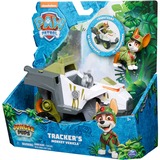 Spin Master Vehicule + Figurine Tracker Jungle Pups La Pat' Patrouille, Jeu véhicule PAW Patrol Vehicule + Figurine Tracker Jungle Pups La Pat' Patrouille, Camion, PAW Patrol, 3 an(s), Plastique, Vert, Gris, Blanc