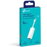 TP-Link UE300C carte réseau Ethernet 1000 Mbit/s Avec fil, USB, Ethernet, 1000 Mbit/s, Blanc