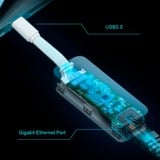 TP-Link UE300C carte réseau Ethernet 1000 Mbit/s Avec fil, USB, Ethernet, 1000 Mbit/s, Blanc