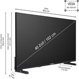 Telefunken QF40VP750S 40" TV QLED Noir