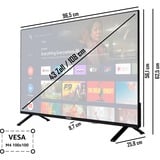Telefunken  43" Ultra HD TV LED Noir