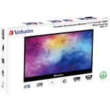 Verbatim 49593 écran plat de PC 43,9 cm (17.3") 1920 x 1080 pixels Full HD LCD Écran tactile Noir Moniteur Noir, 1x HDMI, 2x USB-C, 1x USB-A, 43,9 cm (17.3"), 1920 x 1080 pixels, Full HD, LCD, 6 ms, Noir