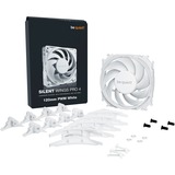 be quiet! Silent Wings Pro 4 PWM, Ventilateur de boîtier Blanc, Connecteur de ventilateur PWM à 4 broches