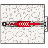 fischer Cheville DuoPower 8x65 Gris clair/Rouge