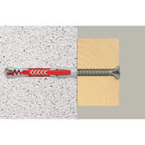 fischer Cheville DuoPower 8x65 Gris clair/Rouge
