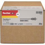 fischer Système de montage d'espacement TherMax II 12/110 M12 (20), Cheville 