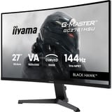 iiyama G-Master GC2781HSU-B1 27" Moniteur gaming incurvé Noir, 1x DisplayPort, 1x HDMI, 2x USB-A, 144 Hz, 68,6 cm (27"), 1920 x 1080 pixels, Full HD, LCD, Noir