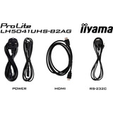 iiyama LH5041UHS-B2AG, Affichage public Noir brillant