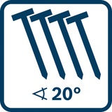 Bosch Cloueur à batterie pour bois GNH 18V-64-2 M Professional solo, 18 volts, Clouteuse Bleu/Noir