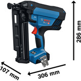 Bosch Cloueur à bois sans fil GNH 18V-64-3M Professional solo, 18Volt, Clouteuse Bleu/Noir