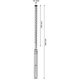 Bosch Expert Foret SDS Max-8X, Perceuse Marteau perforateur, Hammer drill bit, 1,2 cm, 340 mm, Béton, pierre, 20 cm