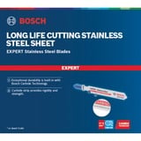 Bosch Expert T118 EHM Lames de scie sauteuse Carbone 3 pièce(s), Lame de scie Lames de scie sauteuse, Plaque d'acier inoxydable (fine), Carbone, Acier inoxydable, 1,4 mm, 5 mm