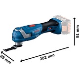 Bosch Multi-outil sans fil GOP 18V-34 Solo Professional, 18 volts, Outil de multi fonction Bleu/Noir