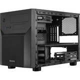 Chieftec CI-02B-OP unité centrale Cube Noir, Boîtier cubique Noir, Cube, PC, Noir, micro ATX, Mini-ITX, SPCC, maison/bureau