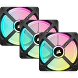 Corsair iCUE LINK QX120 RGB Starter kit ventilateurs de boîtier Noir, 3 pièces, 120 x 120 x 25 mm, PWM