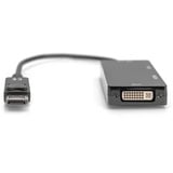 Digitus Adaptateur/convertisseur 3 en 1 DisplayPort > DisplayPort + HDMI + DVI + VGA Noir