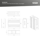 Digitus Commutateur réseau Fast Ethernet 4 ports, industriel, Switch 