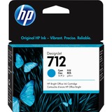 HP Cartouche d'encre DesignJet 712, cyan, 29 ml cyan, 29 ml, Rendement standard, Encre à colorant, 27 ml, 1 pièce(s), Paquet unique
