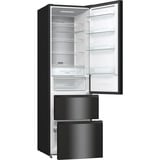 Hisense RM469N4AFD1 Pose libre 368 L D Noir, French Door Acier inoxydable (foncé), 368 L, SN-T, 13 kg/24h, D, Nouvelle zone compartiment, Noir