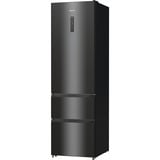 Hisense RM469N4AFD1 Pose libre 368 L Noir, French Door Acier inoxydable (foncé), 368 L, SN-N, 13 kg/24h, D, Nouvelle zone compartiment, Noir