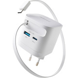 Intenso Adaptateur secteur W65ACIC GaN, Chargeur Blanc