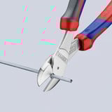 KNIPEX 74 05 200, Tenailles de cran Rouge/Bleu
