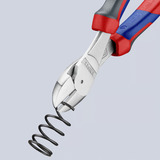 KNIPEX Coupe-câbles puissant 74 05 200, Tenailles de cran Rouge/Bleu