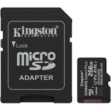 Kingston Canvas Select Plus 256 Go MicroSDXC, Carte mémoire Noir, UHS-I U1, classe 10, V10, adaptateur SD inclus