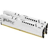 Kingston FURY FURY 32 Go DDR5-6000 (2x 16 Go), Mémoire vive Blanc, KF560C30BWEK2-32, Fury Beast, XMP, EXPO