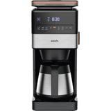 Krups Grind Aroma XL KT8428 avec moulin, Machine à café à filtre Noir/en acier inoxydable
