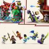 LEGO Ninjago Showdown à la cabane dans les arbres avec la moto ninja, Jouets de construction 