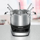 Rommelsbacher F 1200 appareil à fondue, raclette et wok 1,5 L 6 personne(s) Acier inoxydable/Noir, 6 personne(s), 1,5 L, Noir, Acier inoxydable, Rond, Acier inoxydable, Boutons